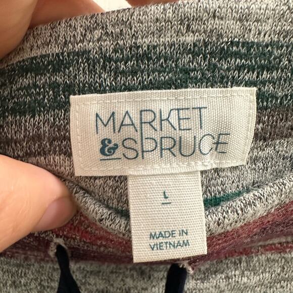 Market & Spruce Striped Super Soft Comfortable Bodycon Mini Skirt Coverup Large - Picture 5 of 9